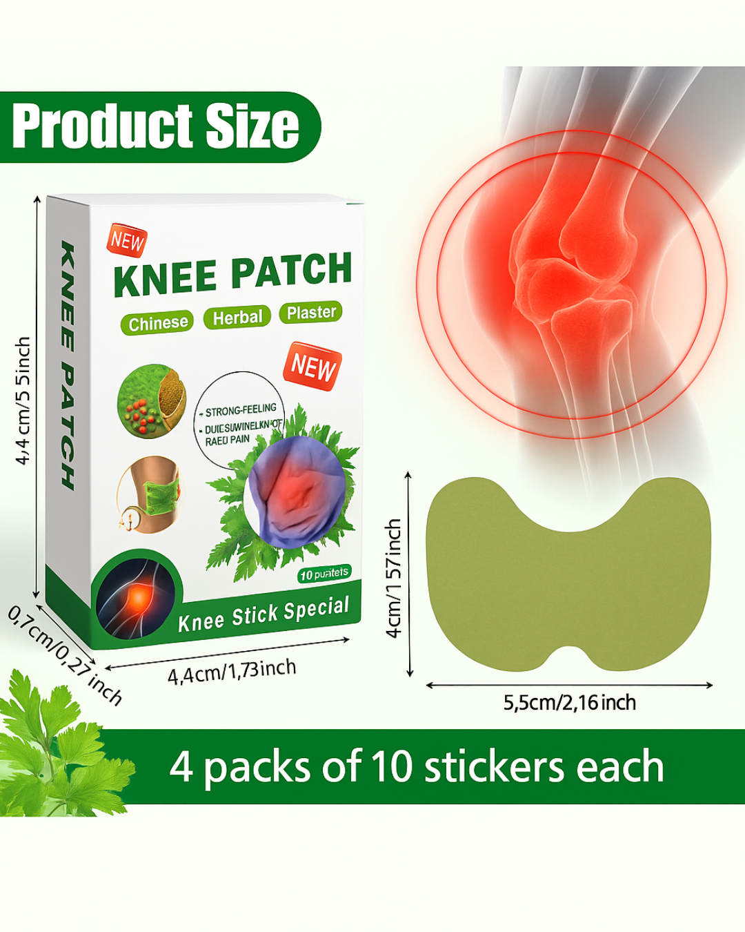 100% Ayurvedic Pain Relief Knee Patches