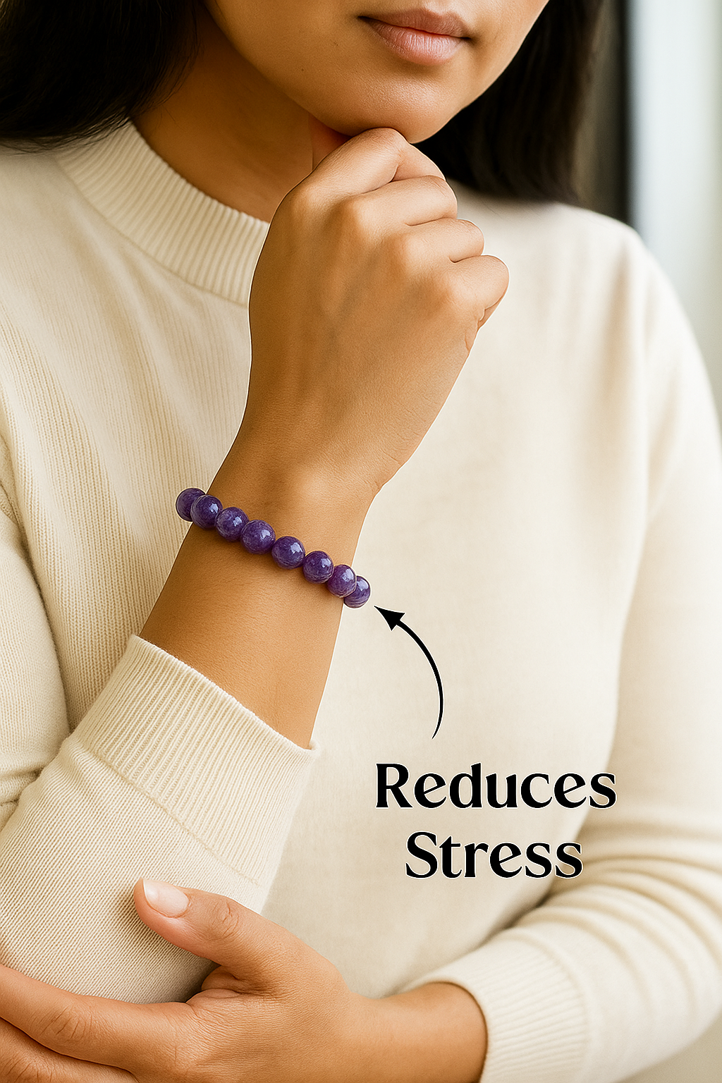 Amethyst Healing Bracelet – For Calm, Clarity & Energy Balance