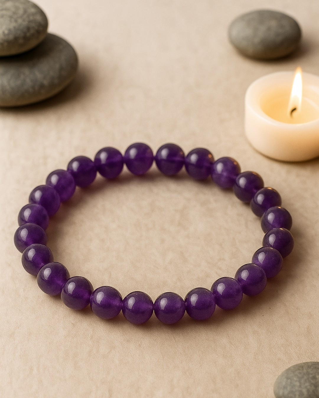 Amethyst Healing Bracelet – For Calm, Clarity & Energy Balance